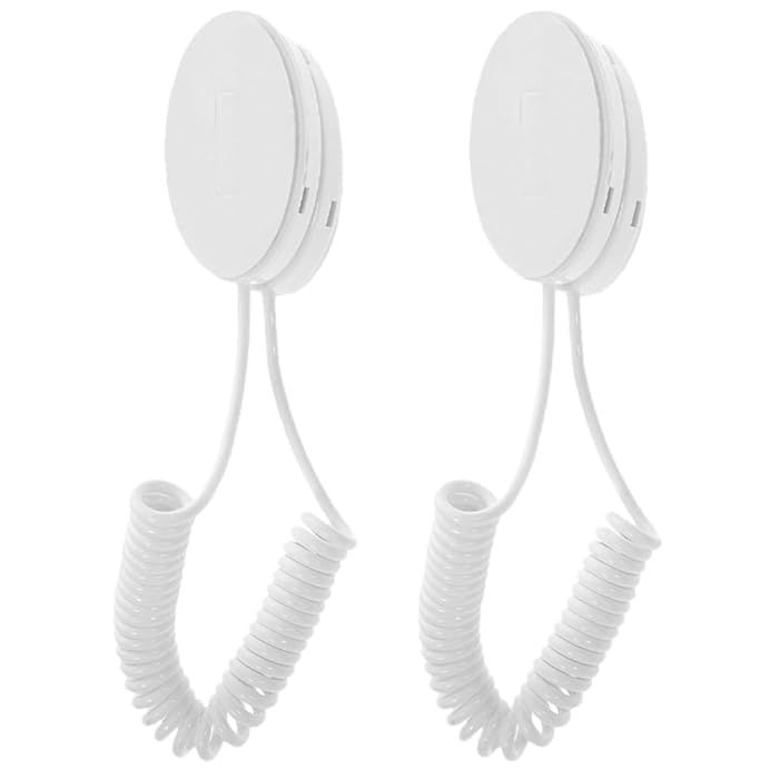 Magnetic Remote Control Holders Wall Mount with Spring Ropes