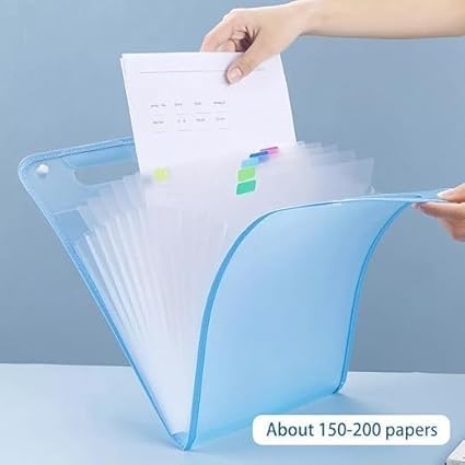 13 Layer A4 Paper File Folder – Multi-Layer Expanding Document Organizer