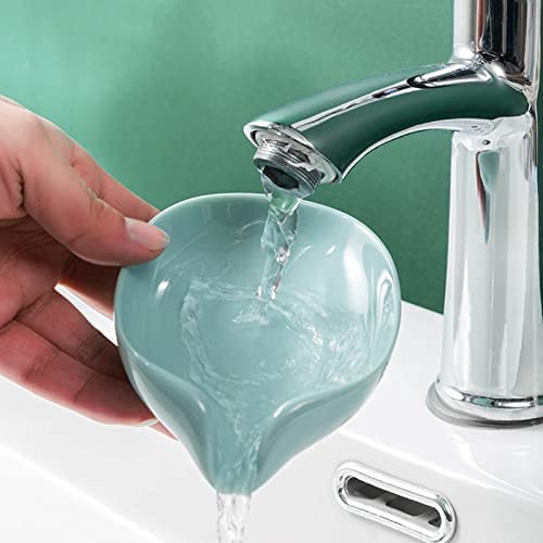 Leaf Shaped Self-Draining Soap Holder with Suction Cup