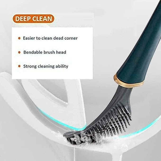 Self Adhesive Automatic Opening and Closing Toilet Bowl Brush