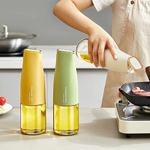 Glass Oil Dispenser Automatic Bottle