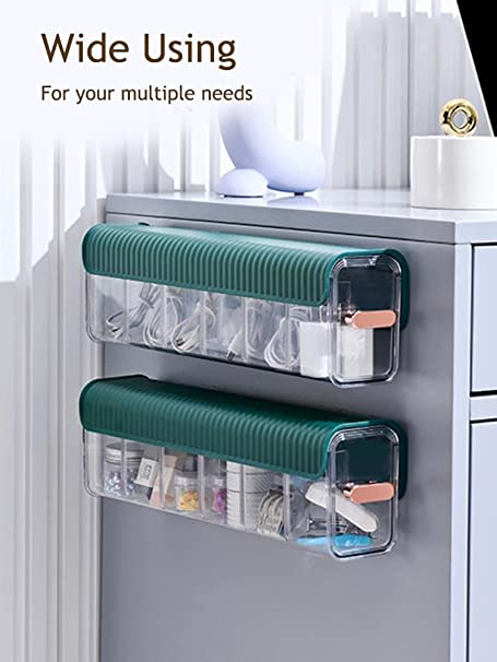 6 slot Wall Mounted Drawer Organizer