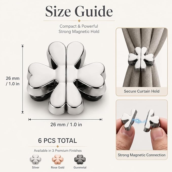 Clover Shape Curtain Holders