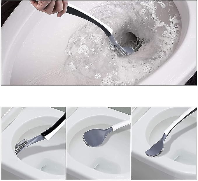 Self Adhesive Automatic Opening and Closing Toilet Bowl Brush