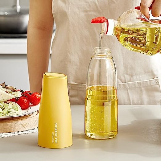 Glass Oil Dispenser Automatic Bottle