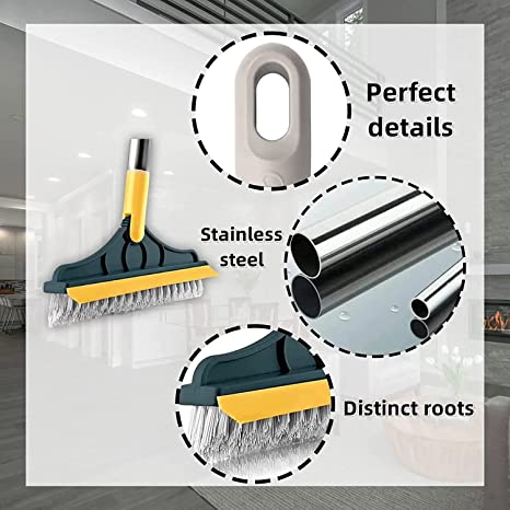 2 In 1 Scrub Cleaning Brush with Soft Scraper