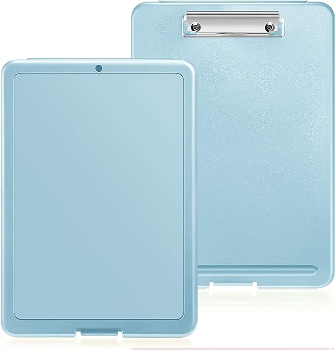 A4 Clip Pad/Clipboard with Storage Case for Paper and Document Storage