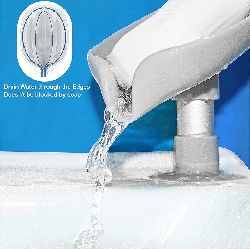 Leaf Shaped Self-Draining Soap Holder with Suction Cup