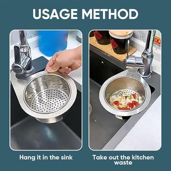 Stainless Steel Sink Strainer Basket