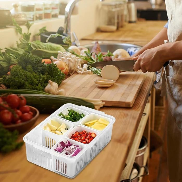 Compartment Fridge Storage Box