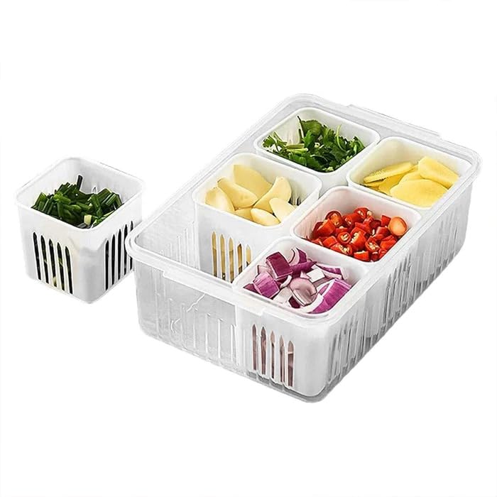 Compartment Fridge Storage Box