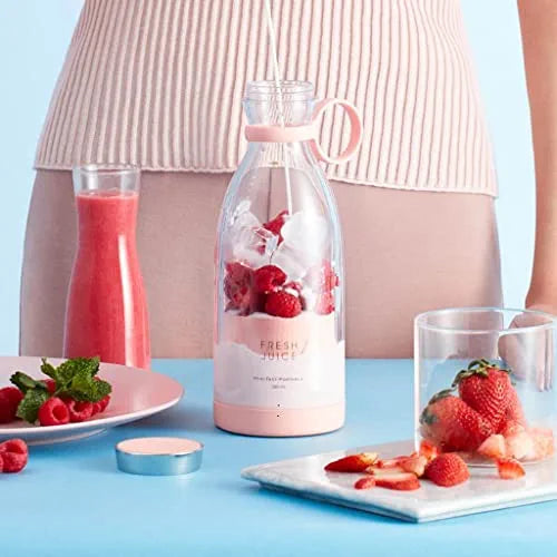 Portable Blender, Personal Size Blender for Juice, Shakes, and Smoothies, Wireless Charging
