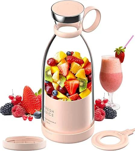 Portable Blender, Personal Size Blender for Juice, Shakes, and Smoothies, Wireless Charging