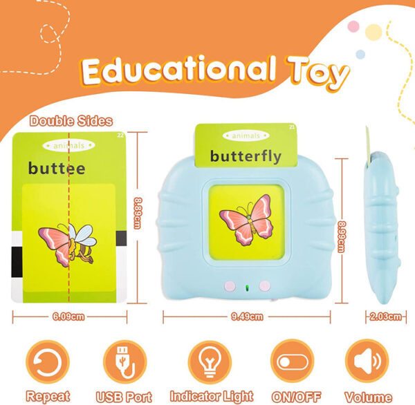 Premium Quality Talking Flash Cards for Early Educational Learning Toy