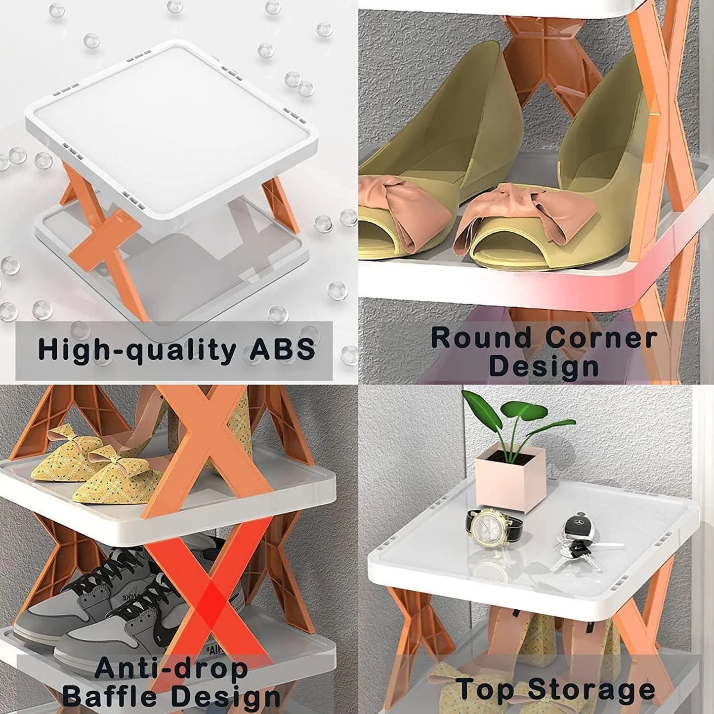 Shoe Rack 5 Layer Shoes Organizer (Multicolor)