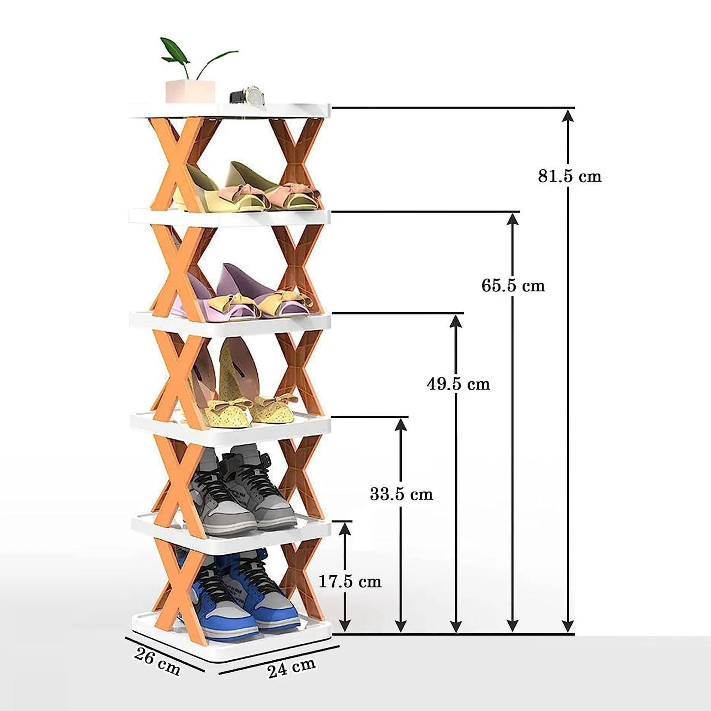Shoe Rack 5 Layer Shoes Organizer (Multicolor)