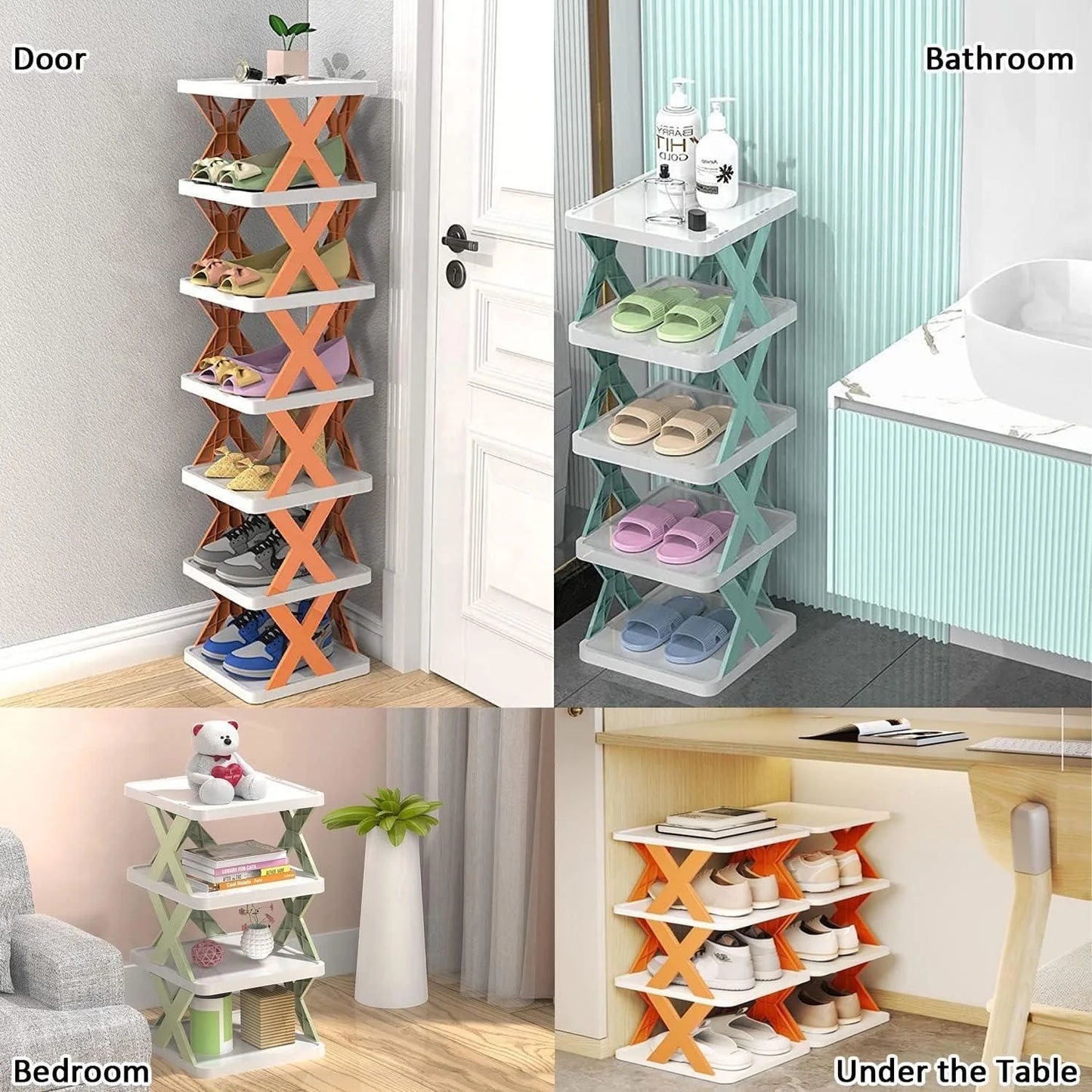 Shoe Rack 5 Layer Shoes Organizer (Multicolor)