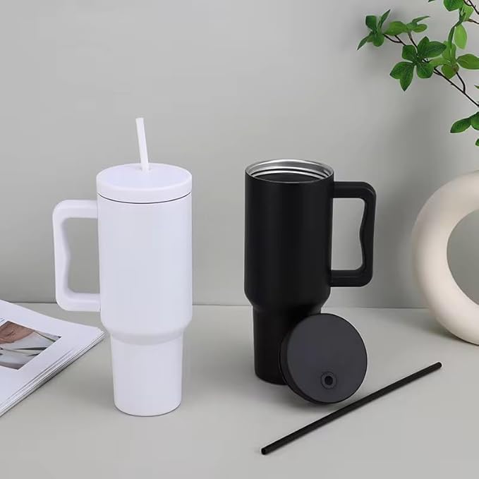 Stainless Steel Tumbler with lid and Straw 1200ML Cup