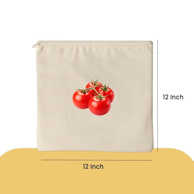 Cotton Reusable Vegetable Bags for Fridge