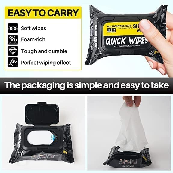 Sneaker & Shoe Cleaner Wipes - 1 Packs of 80 wipes