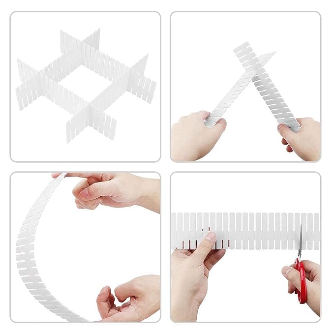 Strips Interlocking Self Assembly Plastic Drawer
