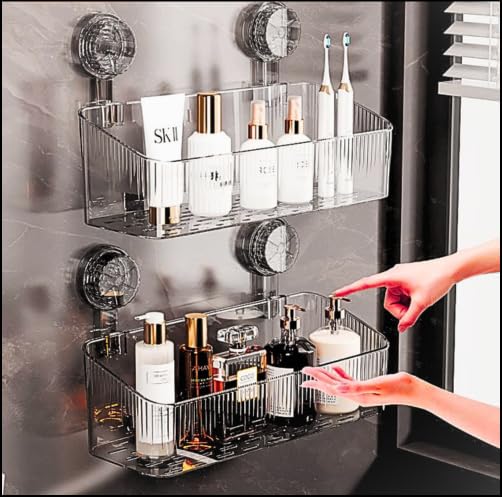 Suction-based Bathroom Organiser