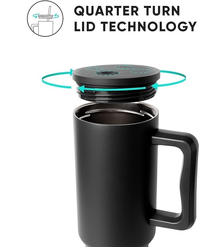 Stainless Steel Tumbler with lid and Straw 1200ML Cup
