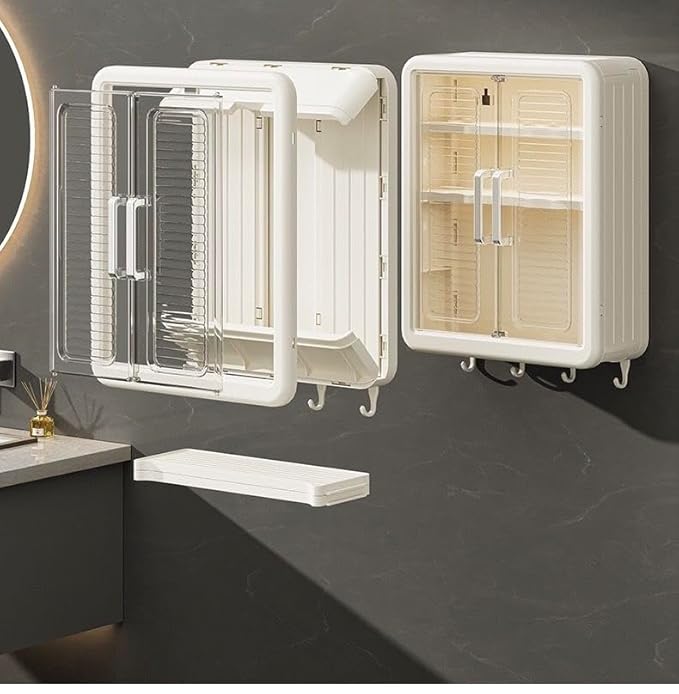 Wall Mounted Storage Cabinet for Bathroom & Kitchen Essentials