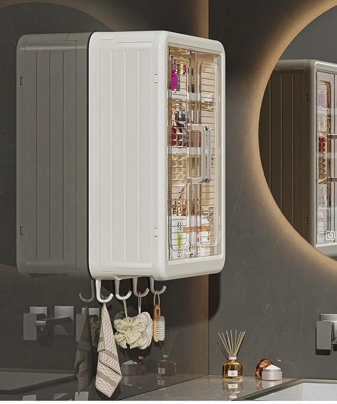 Wall Mounted Storage Cabinet for Bathroom & Kitchen Essentials