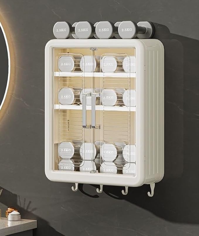Wall Mounted Storage Cabinet for Bathroom & Kitchen Essentials