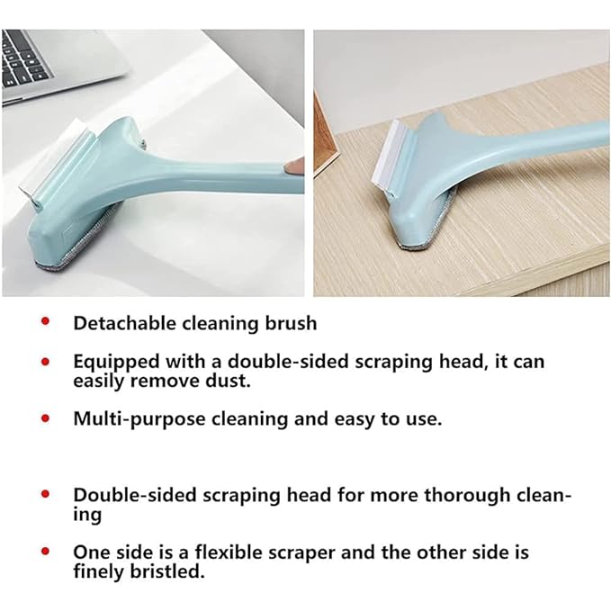 2 in 1 Window Mesh Cleaning Brush Wet and Dry Wiper