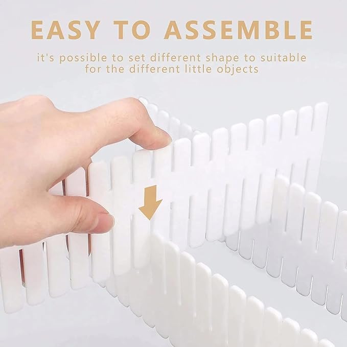Strips Interlocking Self Assembly Plastic Drawer
