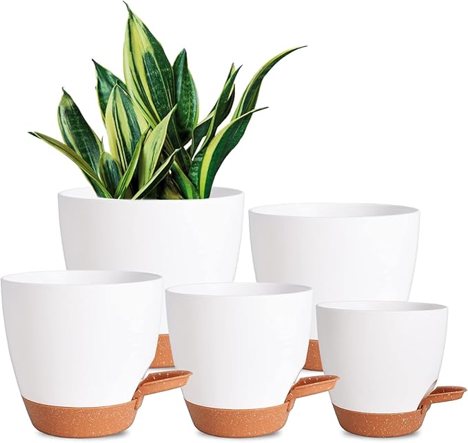 Self Watering Plant Pot Set of 5