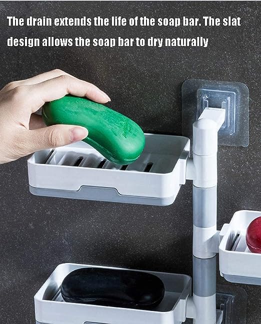 3 Layer Soap Dish Holder For Bathroom Shower And Kitchen