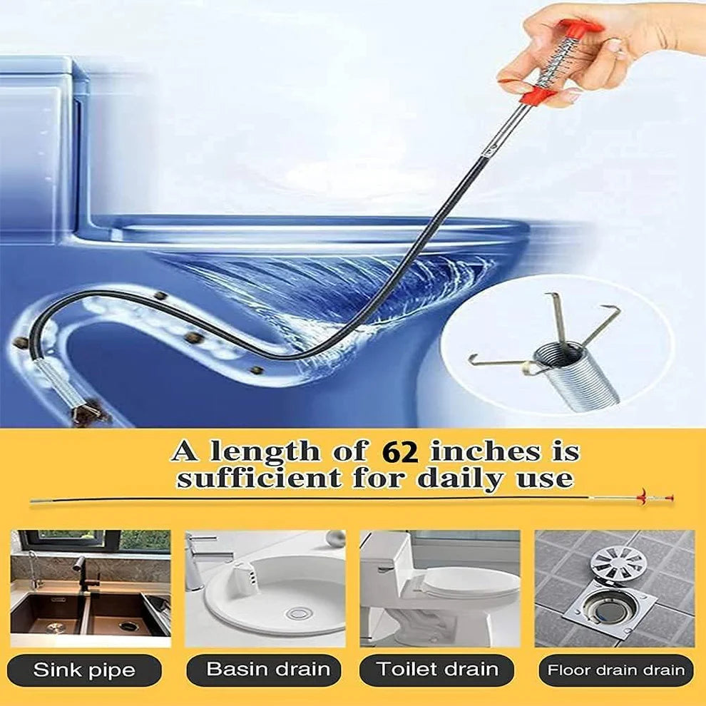 Sink Clean Steel Pipe- 360 degree movement( Big size)