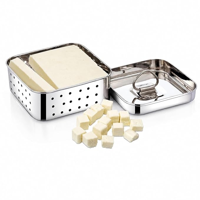 Stainless Steel Paneer Maker Mould with Lid