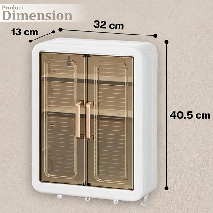 Wall Mounted Storage Cabinet for Bathroom & Kitchen Essentials