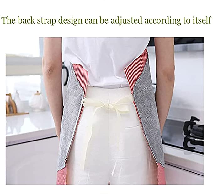 Waterproof Kitchen aprons for women and men with big Pocket and creative hand wipping
