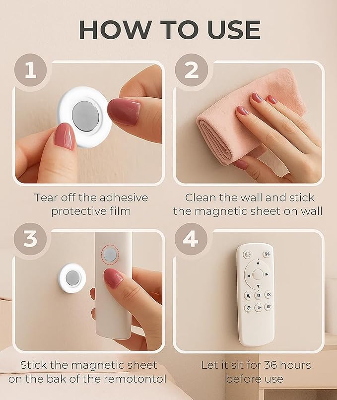 Strong Magnetic Hooks & Self-Adhesive Wall Mount Holders