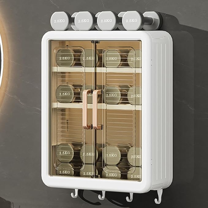 Wall Mounted Storage Cabinet for Bathroom & Kitchen Essentials