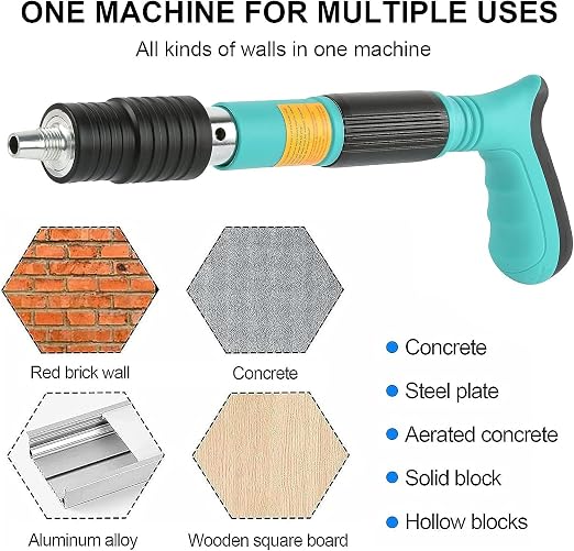 5 Speed Adjustable Manual Gun Kit with 50pcs Nails