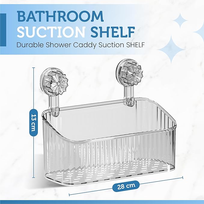 Suction-based Bathroom Organiser