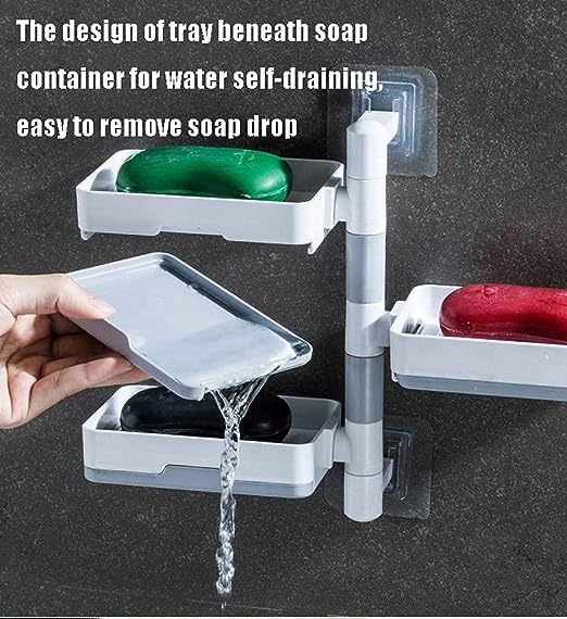 3 Layer Soap Dish Holder For Bathroom Shower And Kitchen