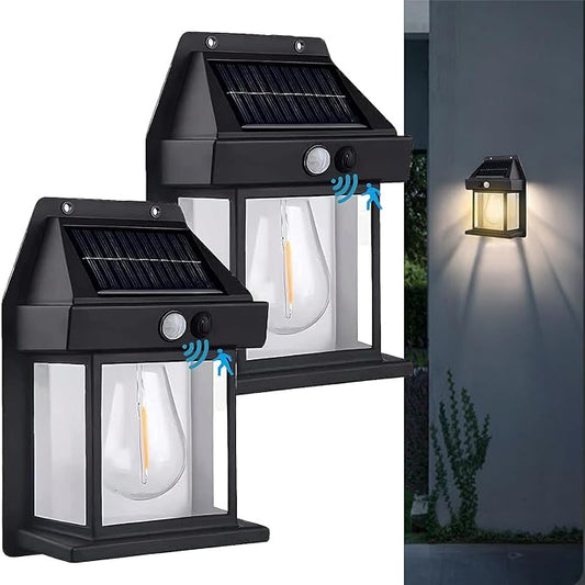 Solar Wall Lantern with 3 Modes & Motion Sensor