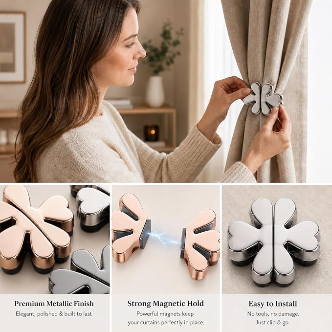 Clover Shape Curtain Holders