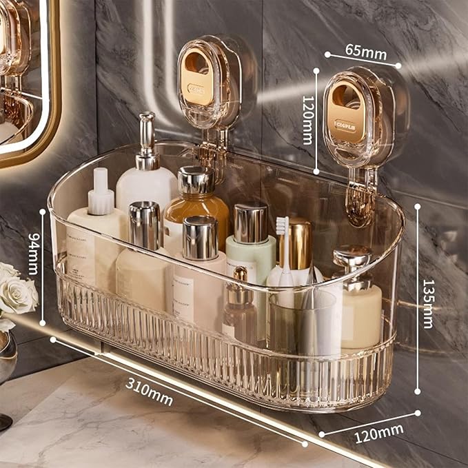 Suction Cup Shower Shelf Storage Rack