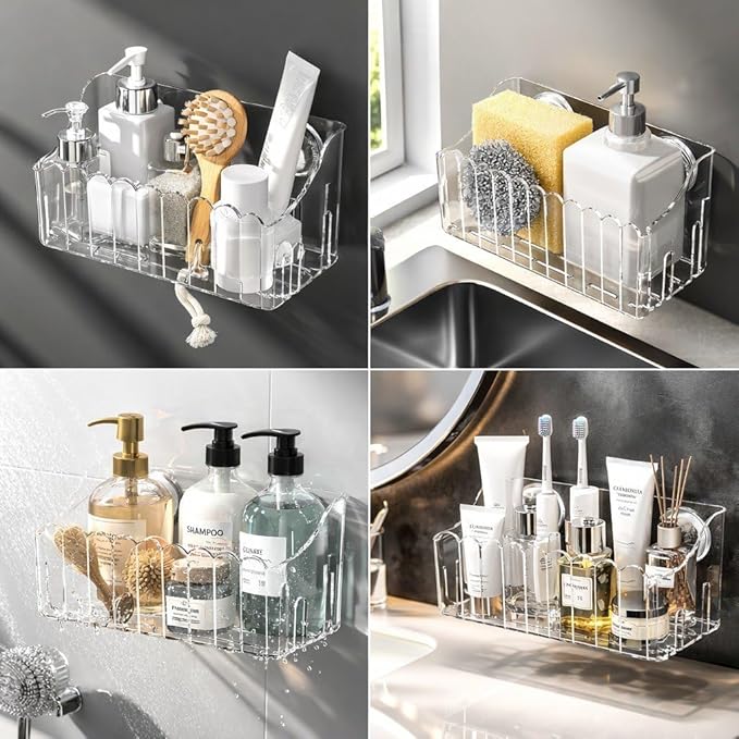 Kitchen Sink Organizer with Strong Suction Cups