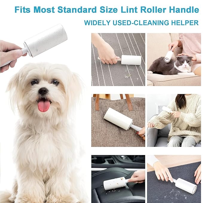 Sticky Lint Remover Roller Set of 1 Refill Rolls 60 Sheets