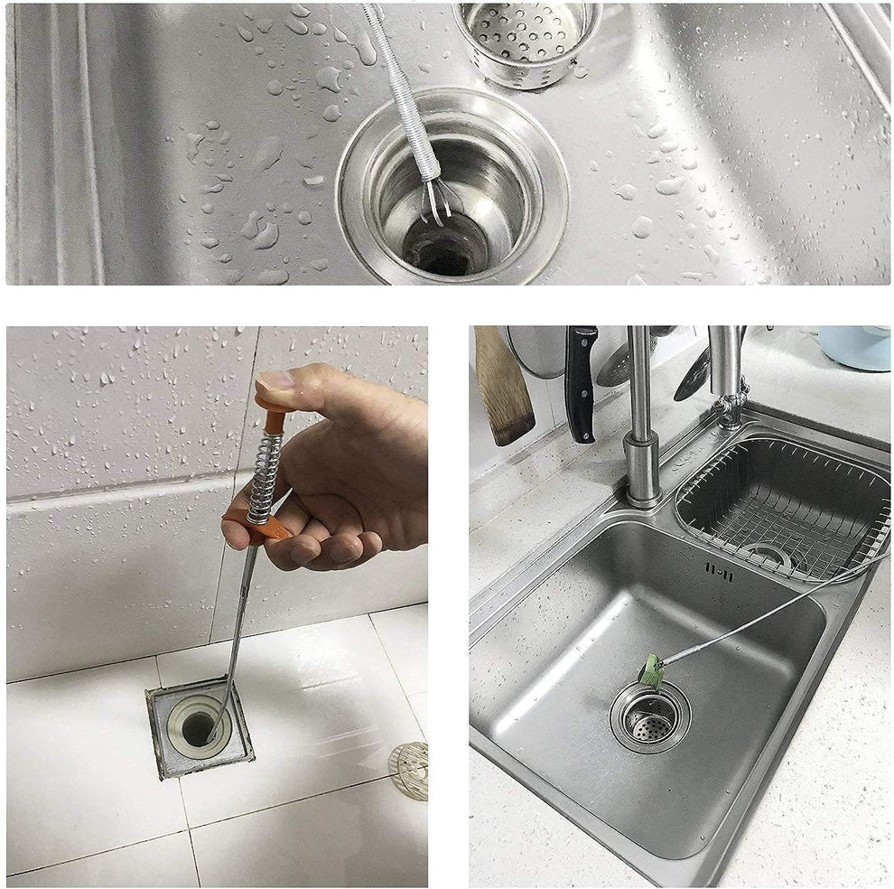 Sink Clean Steel Pipe- 360 degree movement( Big size)