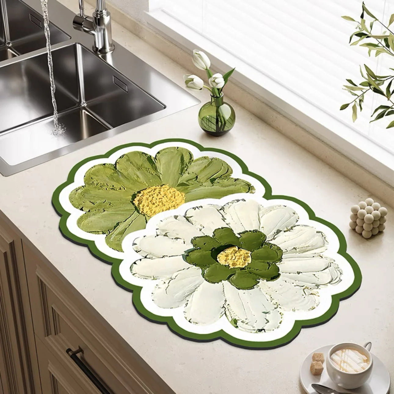 Washable Oval Floor Bath Mat for Bathroom